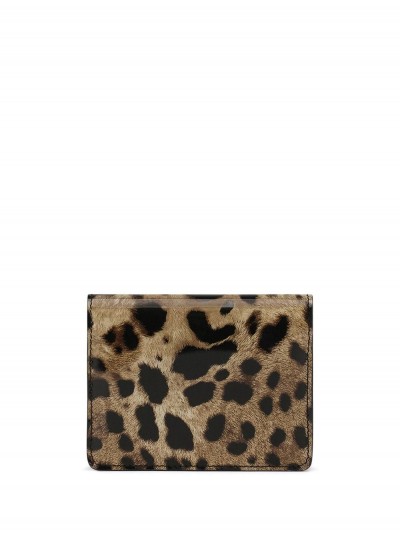 Dolce & Gabbana Card holder in leo print