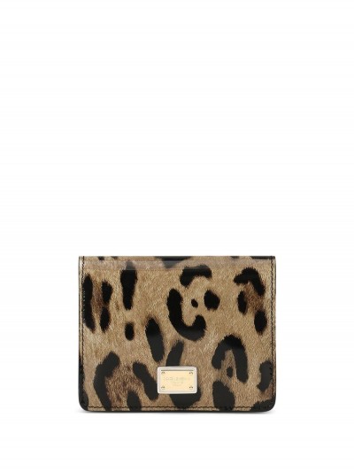 Dolce & Gabbana Card holder in leo print