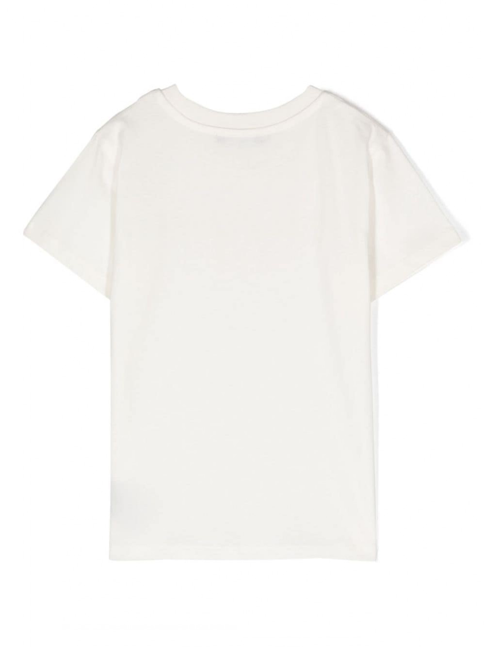 Balmain kids White T-shirt with gold print Home