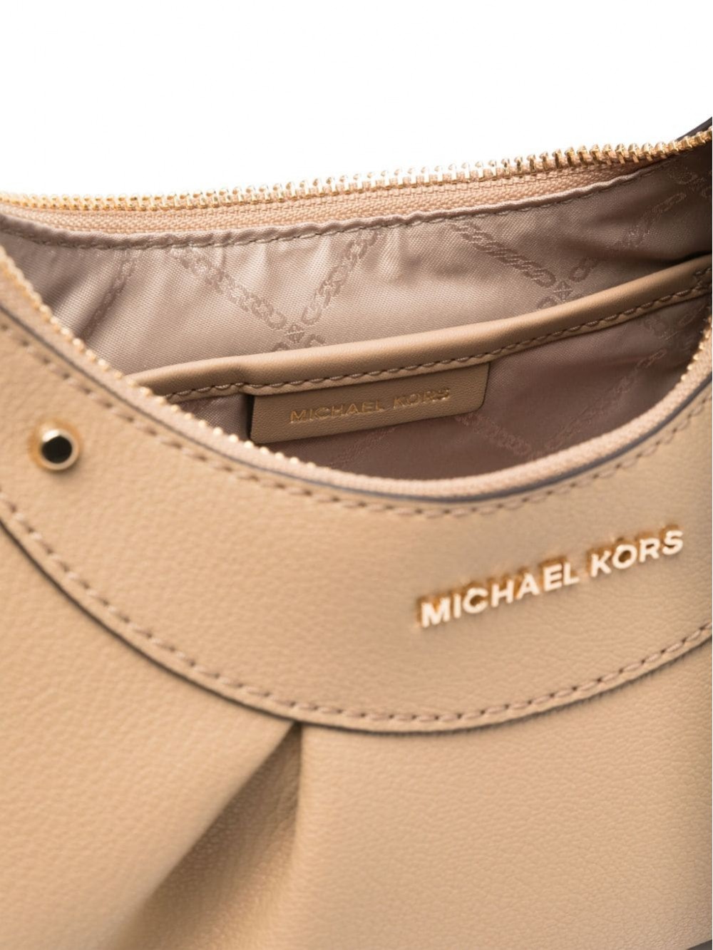Michael Kors Enzo small beige shoulder bag Home