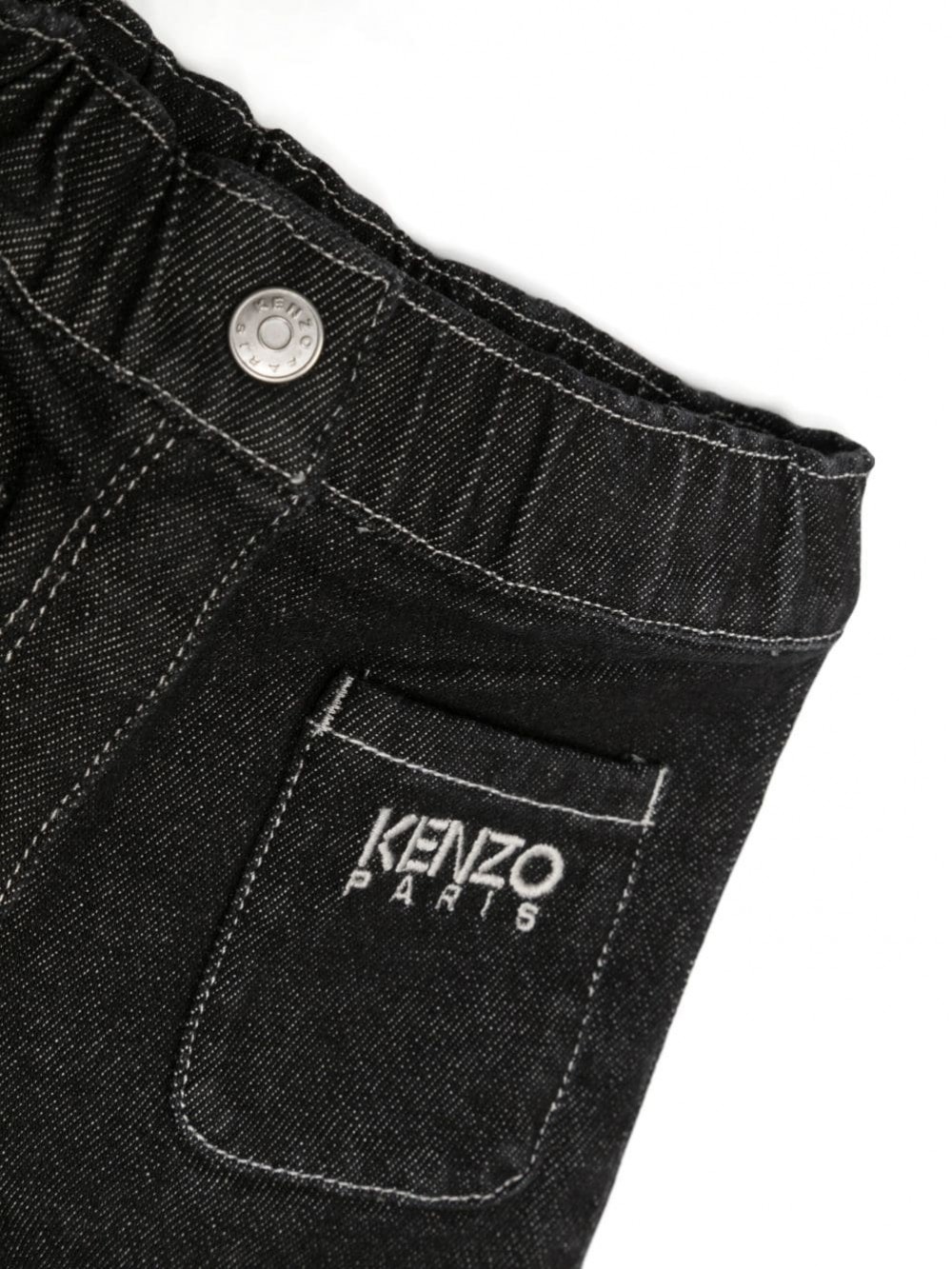 Embroidered Jeans in Blue - Kenzo Kids