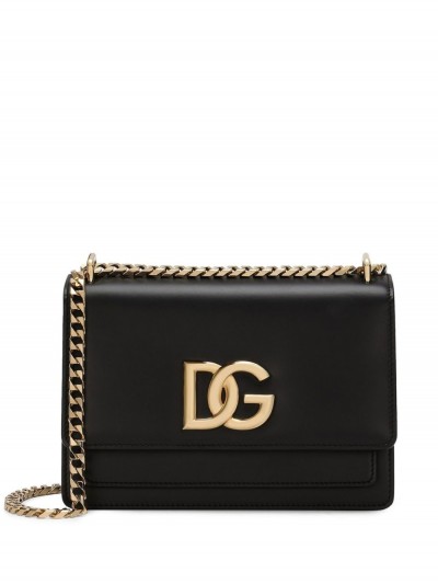 Dolce & Gabbana Borsa a tracolla con placca logo